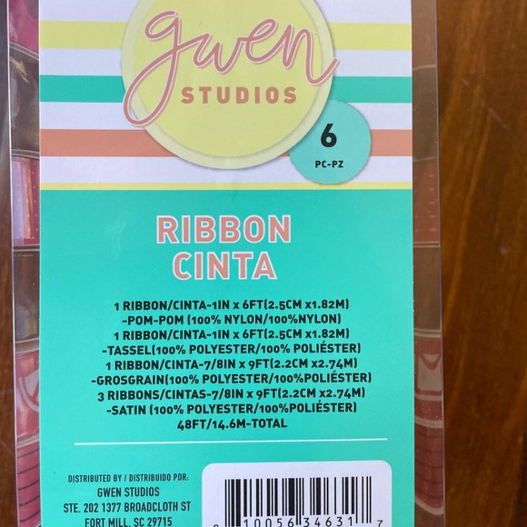 NEW Tower of Pink and Black Ribbon - 6 spools - Picture 2 of 2